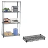 Sale Commercial Extra 2-Shelf Metal Shelf, 36", Black (5243BL) Shelving