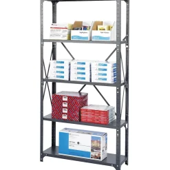 Discount Commercial 4-Shelf Metal Unit, 36", Gray (6267) Shelving