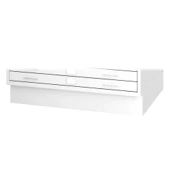 Hot 2-Drawer Flat File Cabinet, Not Assembled, Specialty, White (4999WHR) File Cabinets