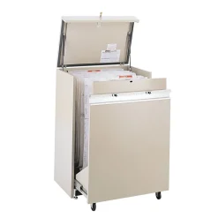 Sale 2-Drawer Mobile File Cabinet, Specialty Size, Lockable, 45"H x 32"W x 21.5"D, Beige (5023AH) File Cabinets