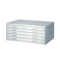 Online ® Facil Steel Small Flat File, Light Gray File Cabinets