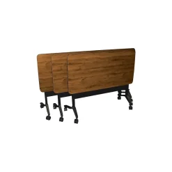 FLIP-N-GO 24 x 72 NEPAL TEAK/BLK Office Desks