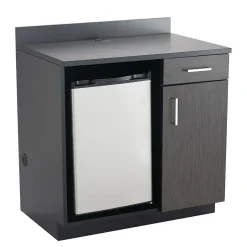 Outlet 36"H Modular Break Room Appliance Base Cabinet, Asian Night/Black (1705AN) Storage Cabinets