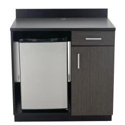Outlet 36"H Modular Break Room Appliance Base Cabinet, Asian Night/Black (1705AN) Storage Cabinets
