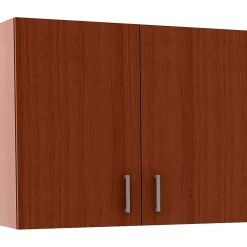 Best 30"H Modular Break Room Breakroom Wall Cabinet, Mahogany/Slate (1700MH) Storage Cabinets