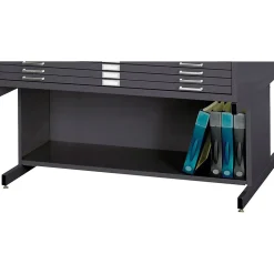 Sale High Base Flat File Cabinet, Black (4977BL) File Cabinets