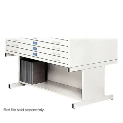Clearance ® High Base For 4998 Flat File, White File Cabinets