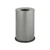 Safco Indoor Trash Can w/ no Lid, Black Speckle Steel, 35 Gal. (9677NC)