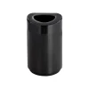 Safco Indoor Trash Can w/Lid, Black Steel, 30 Gal. (9920BL)