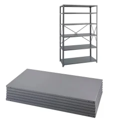 Hot Industrial Metal Stand Alone, 48", Dark Gray (6255) Shelving