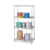 New Industrial 4-Shelf Metal Stand Alone, 36", Metallic Gray (5288GR) Shelving