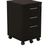 New Medina 3-Drawer Mobile Vertical File Cabinet, Letter Size, Lockable, 26.75"H x 15.5"W x 18"D, Mocha (MNBBFLDC) File Cabinets