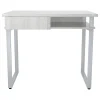 Hot Mirella SOHO 36"W Table Desk with Drawer, White Ash (5512WAH) Office Desks