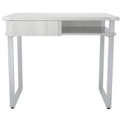 Hot Mirella SOHO 36"W Table Desk with Drawer, White Ash (5512WAH) Office Desks