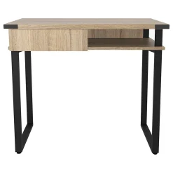 Discount Mirella SOHO 36"W Table Desk with Drawer, Sand Dune (5512SDD) Office Desks