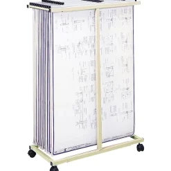 New Mobile Vertical File Stand, Mobile/Pedestal, Tropic Sand (5059) File Cabinets