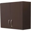 Sale ® Modular Break Room Breakroom Wall Cabinet, Asian Night/Black, 30"H x 36"W x 14"D Storage Cabinets