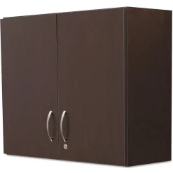 Sale ® Modular Break Room Breakroom Wall Cabinet, Asian Night/Black, 30"H x 36"W x 14"D Storage Cabinets