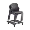 Outlet Next High-Impact Polypropylene Office Chair, Black, 4/Carton (4287BL) Folding & Stacking