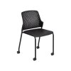 Hot Next Polypropylene Office Chair, Black, 4/Carton (4314BL) Folding & Stacking