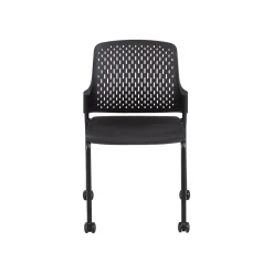 Hot Next Polypropylene Office Chair, Black, 4/Carton (4314BL) Folding & Stacking