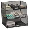 Coffee Organizers<Safco Onyx Hospitality Break Room Organizer, 3-Tier, Black (3293BL)