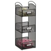 Coffee Organizers<Safco ® Onyx Hospitality Organizer Tower, 3 Compartments, Black (3290BL)