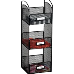 Coffee Organizers<Safco ® Onyx Hospitality Organizer Tower, 3 Compartments, Black (3290BL)