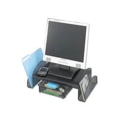 Safco Onyx Monitor Stand, Adjustable, Black (2159BL)* Monitor Mounts & Stands