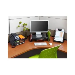 Safco Onyx Monitor Stand, Adjustable, Black (2159BL)* Monitor Mounts & Stands