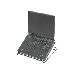 Safco Onyx 12.25"W x 12.25"D Steel Mesh Laptop Stand, Black (2161BL)