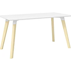 Sale Resi 60" Table Desk, Maple/White (RESDES3060) Office Desks