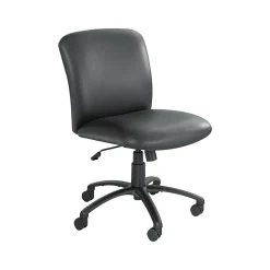 Outlet Uber Vinyl Computer and Desk Chair, Black Vinyl (3491BV) Office Chairs