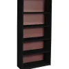 Online ValueMate Economy 5-Shelf 42.2"H Steel Bookcase, Black (7173BL) Bookcases