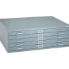 Online ® Versatile Steel Flat Files, 5-Drawers: 43x32", 16-1/2Hx46-3/8Wx35-3/8"D, Grey File Cabinets