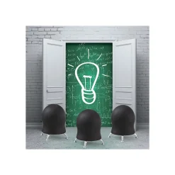 Zenergy Polyester Ball Chair, Black (BT508BK) Office Chairs