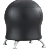 Online Zenergy Vinyl Ball Chair, Black (4751BV) Office Chairs
