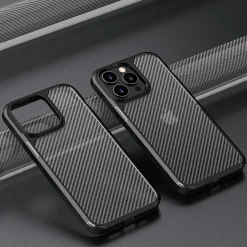 Cell Phone Cases<SaharaCase Anti-Slip MagSafe Phone Case for iPhone 15 Pro Max, Shock Absorbing, Black (CP00470)