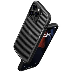 Cell Phone Cases<SaharaCase Anti-Slip MagSafe Phone Case for iPhone 15 Pro, Shock Absorbing, Black (CP00457)