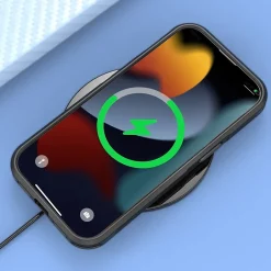 Cell Phone Cases<SaharaCase Armor Series Hard Shell Case, Tempered Glass Screen, Camera Protector for iPhone 15 Pro Max, Black (CP482ZD128ZD131)