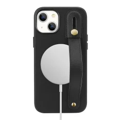 Cell Phone Cases<SaharaCase FingerGrip MagSafe Phone Case for iPhone 15 Plus, Shock Absorbing, Black (CP00452)