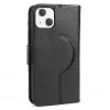 Cell Phone Cases<SaharaCase Folio Wallet MagSafe Phone Case for iPhone 15 Plus, Shock Absorbing, Black (CP00454)