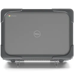 SaharaCase Hard Shell Laptop Case for Dell Chromebook, Gray/Clear (LT00054)