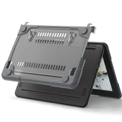 SaharaCase Hard Shell Laptop Case for Dell Chromebook, Gray/Clear (LT00054)