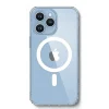 Cell Phone Cases<SaharaCase Hybrid-Flex Hard Shell MagSafe Phone Case for iPhone 15 Pro, Shock Absorbing, Clear (CP00459)