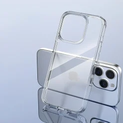 Cell Phone Cases<SaharaCase Hybrid-Flex MagSafe Phone Case for iPhone 15 Pro Max, Shock Absorbing, Clear (CP00469)