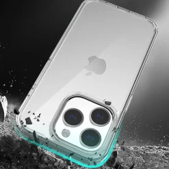 Cell Phone Cases<SaharaCase Hybrid-Flex MagSafe Phone Case for iPhone 15 Pro Max, Shock Absorbing, Clear (CP00469)