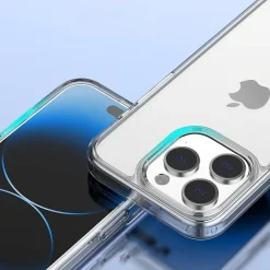 Cell Phone Cases<SaharaCase Hybrid-Flex MagSafe Phone Case for iPhone 15 Pro Max, Shock Absorbing, Clear (CP00469)