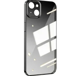 Cell Phone Cases<SaharaCase Hybrid-Flex Ultra Thin MagSafe Phone Case for iPhone 15 Plus, Shock Absorbing, Black (CP00449)