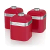 Food Storage Containers<Salton Swan Retro 1L Storage Ware, Set of 3 Canisters (SWKA1020RN)